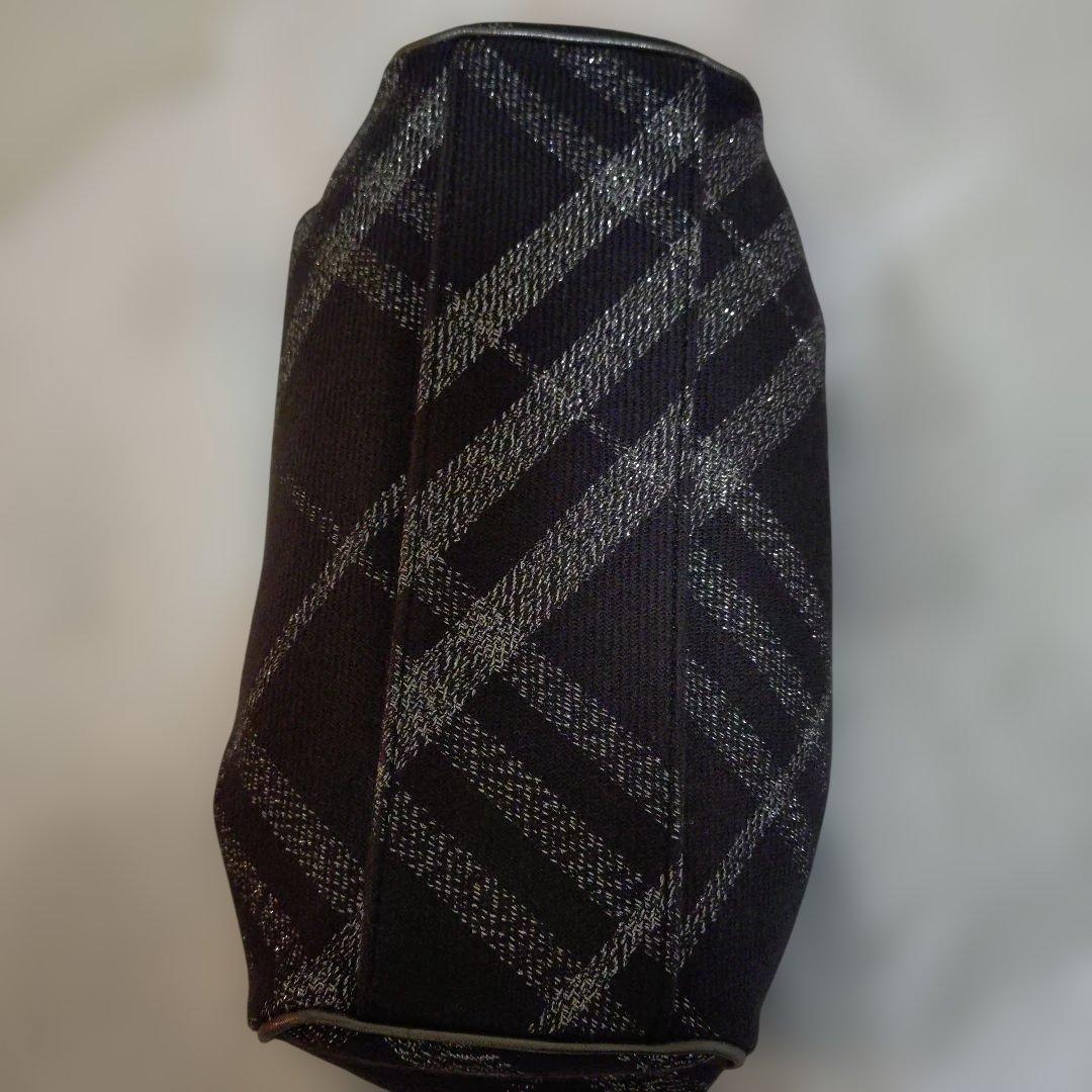 バーバリーブルーレーベル がま口 バッグ レア チェック柄 新品未使用 タグ付き