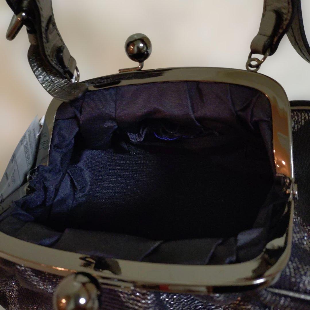 バーバリーブルーレーベル がま口 バッグ レア チェック柄 新品未使用 タグ付き