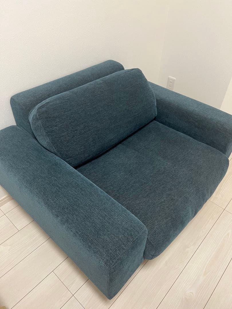 カナデモノNatural - Modernファブリック ソファ　1 seater