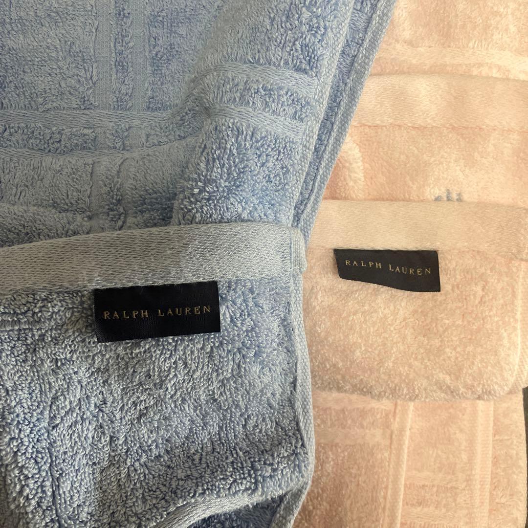 RALPH LAUREN チェック柄バスタオルセット