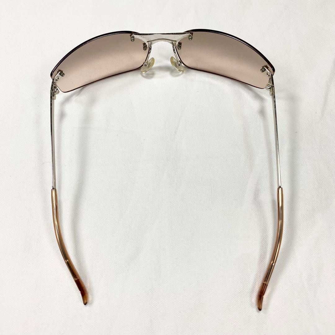 美品✨Christian Dior MINIPOP リムレスサングラス ブラウン