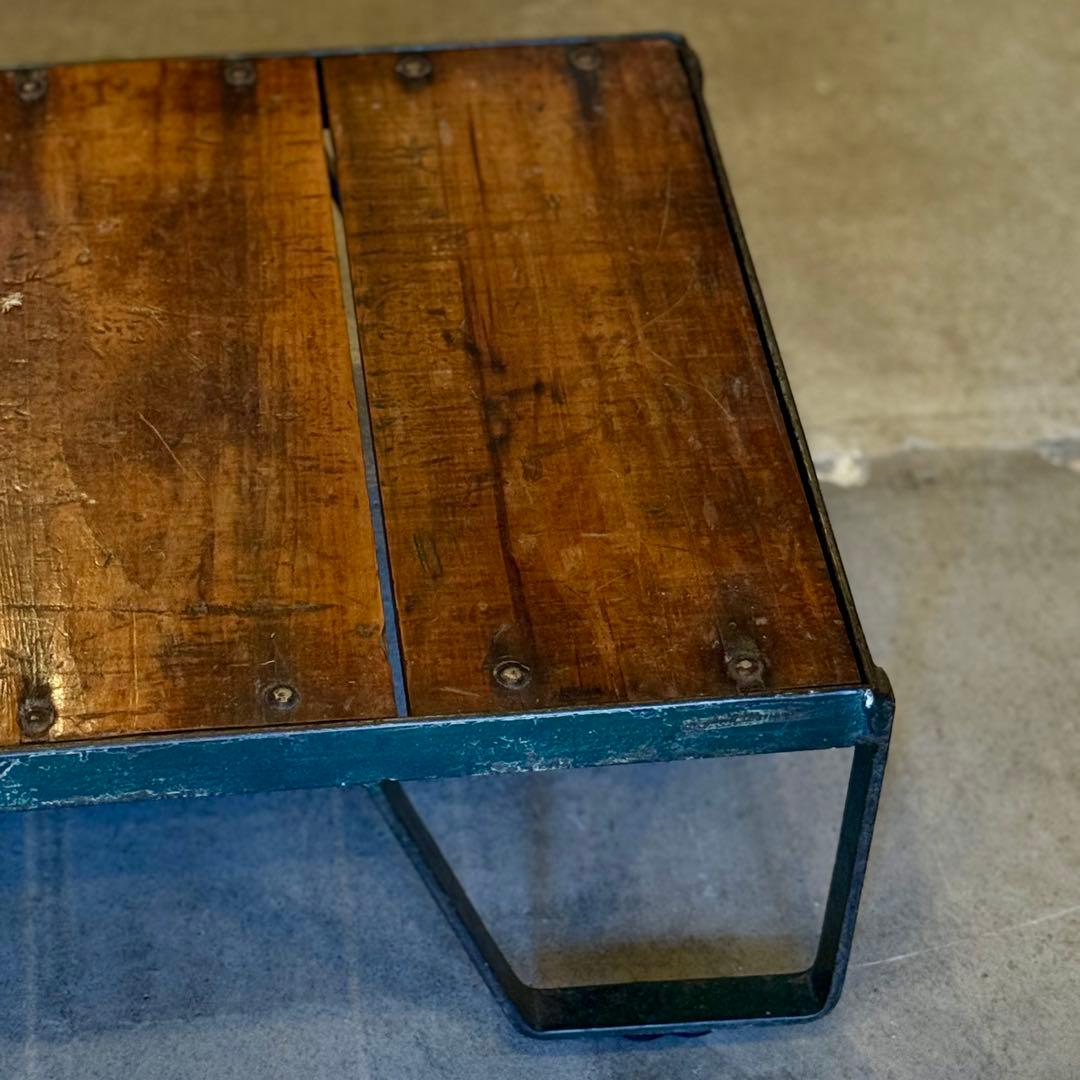 インダストリアル アイアン ローテーブル フランスヴィンテージ1930-40年代