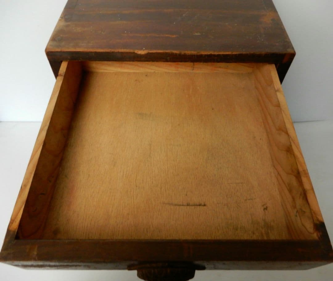 【昭和レトロ アンティーク】引き出し 引き戸 五段