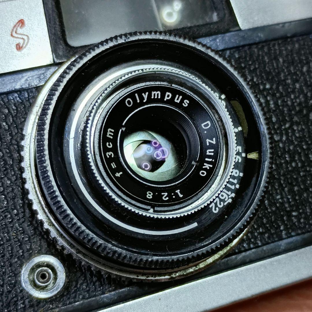 フィルムカメラ【重整備、完動品】オリンパスペンS2.8