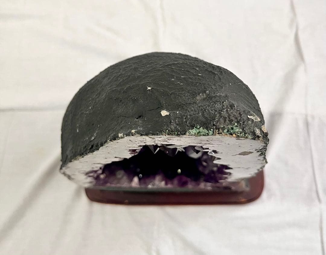 ② 大型 アメジスト クラスター 紫水晶 原石