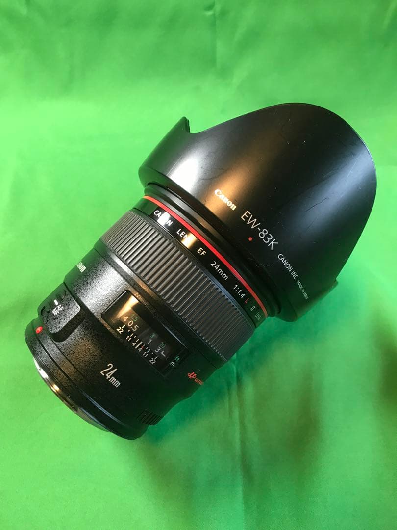 Canon EF24mm F1.4L Ⅱ USM 専用フード付き