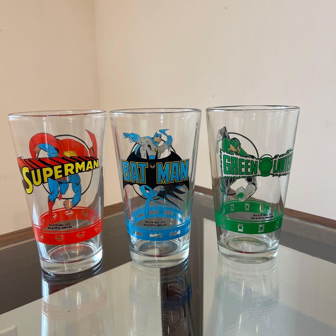 DC Comics スーパーマン バッドマン グリーンランタン グラスセット