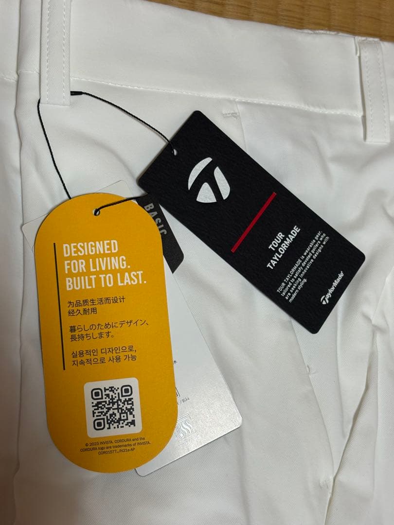 【新品・保管品】TaylorMade ゴルフパンツ ホワイト サイズ88