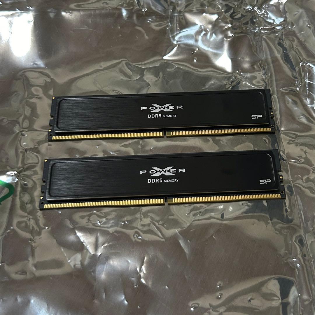 シリコンパワー DDR5-6000 16G×2 動作品