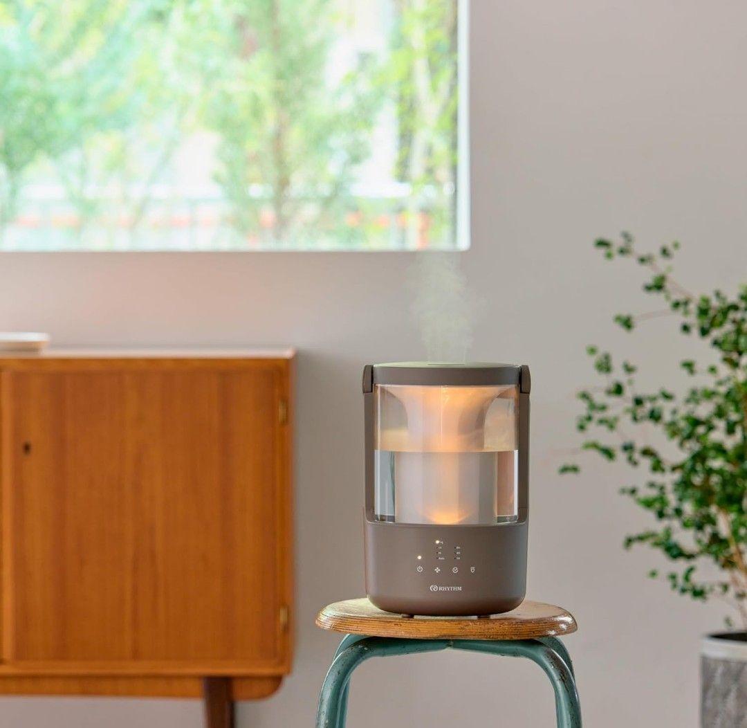 RHYTHM リズム 加湿器 超音波式 木造4畳 鉄筋7畳 ウォームグレー