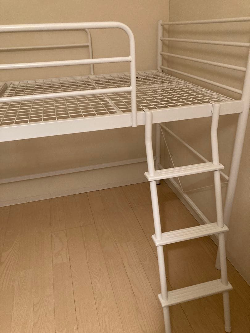 【送料込み】ニトリ スチールミドルベッド(MB02 WH)