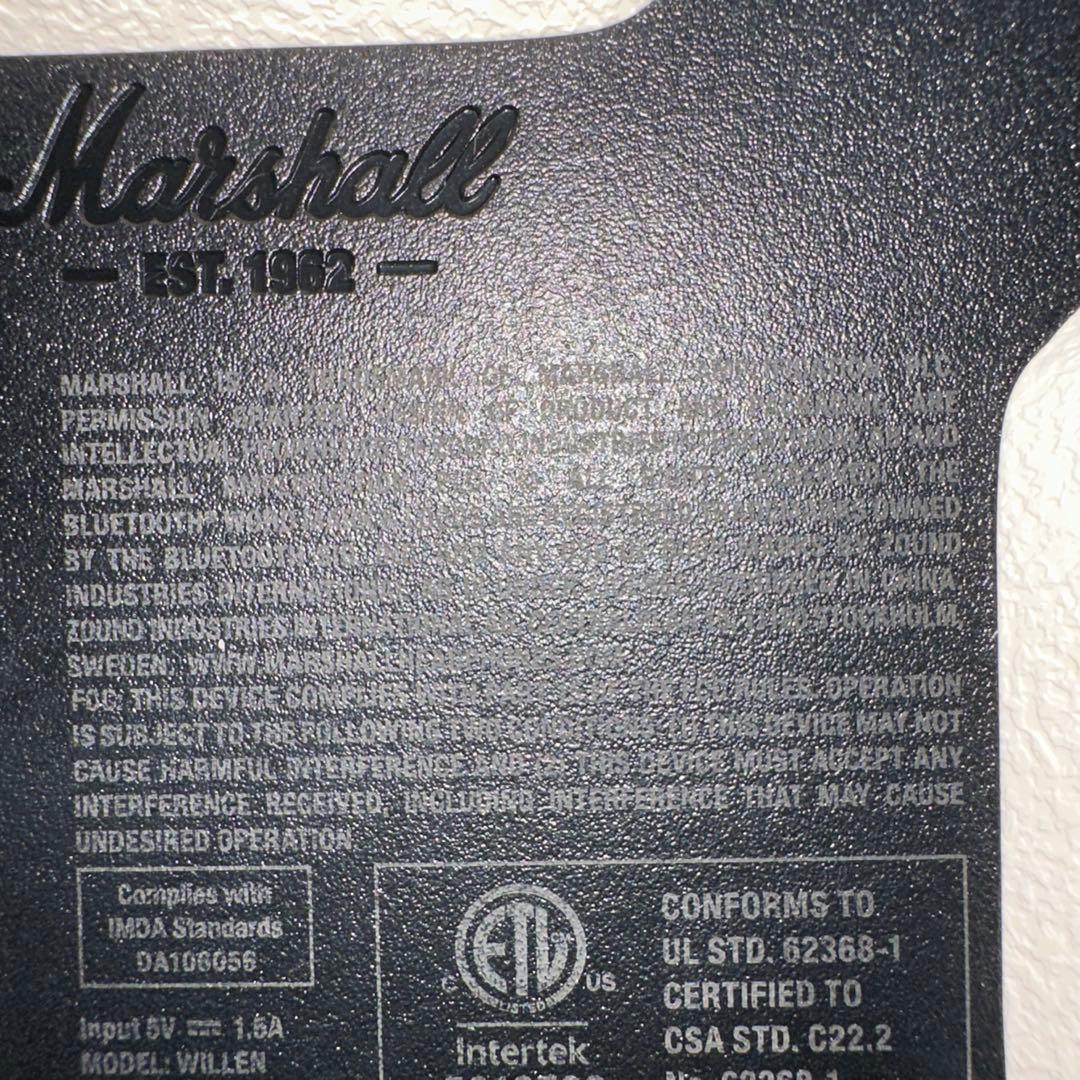 展示品　マーシャル Marshall WILLEN 本体のみ　ウィレン