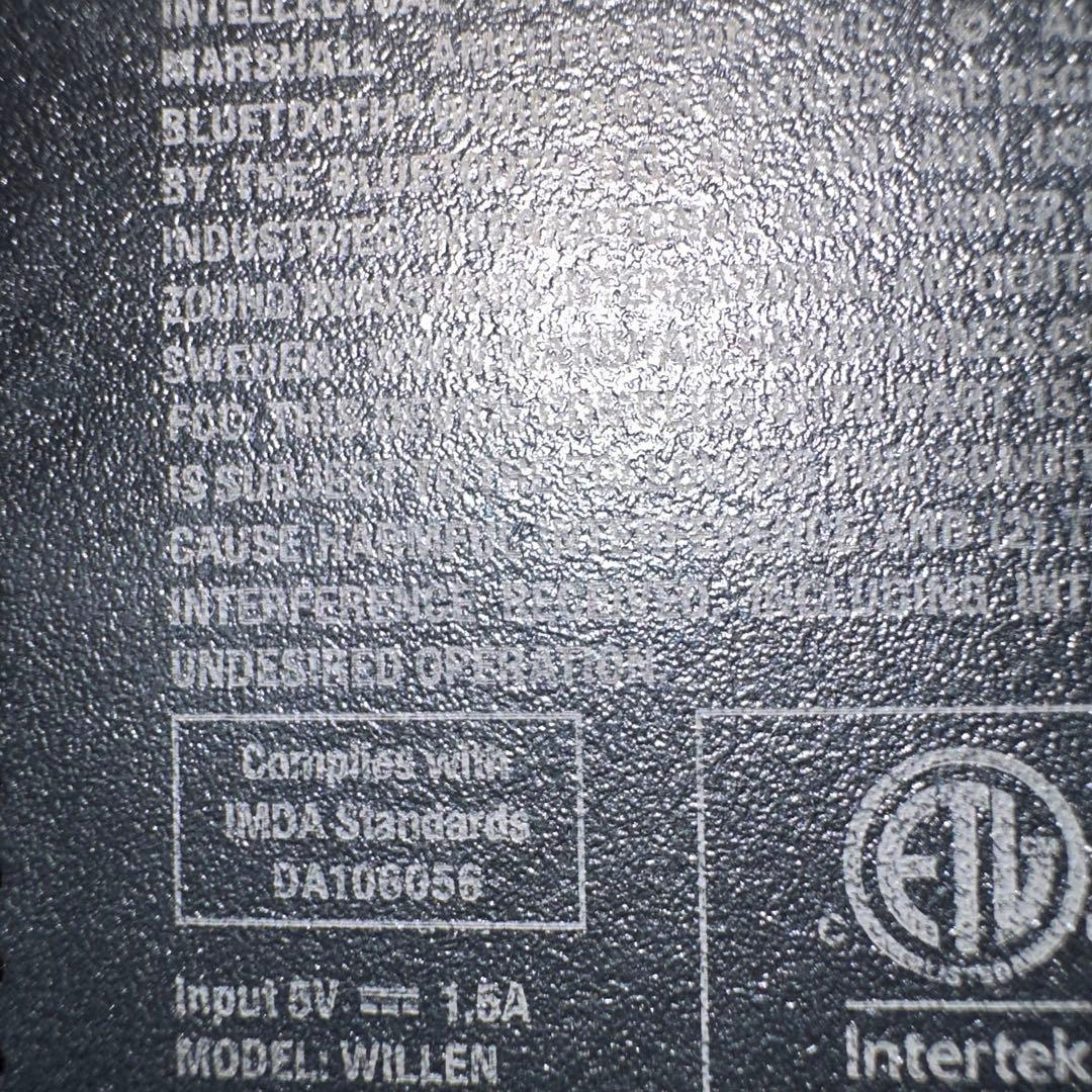 展示品　マーシャル Marshall WILLEN 本体のみ　ウィレン