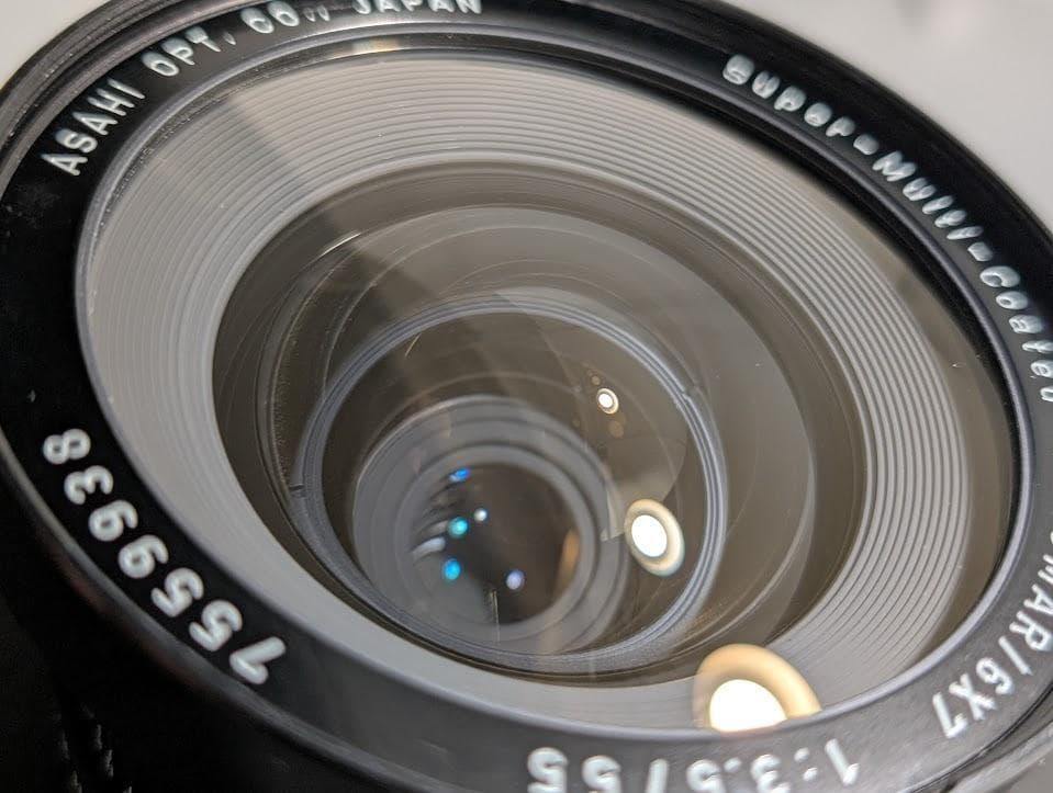 【美品】 PENTAX SMC TAKUMAR 6x7 55mm F/3.5