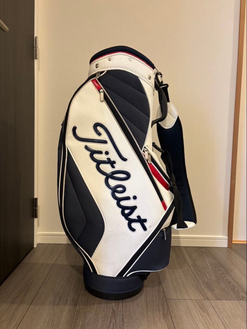 【お値下げ可】Titleist キャディバッグ ネイビーホワイト