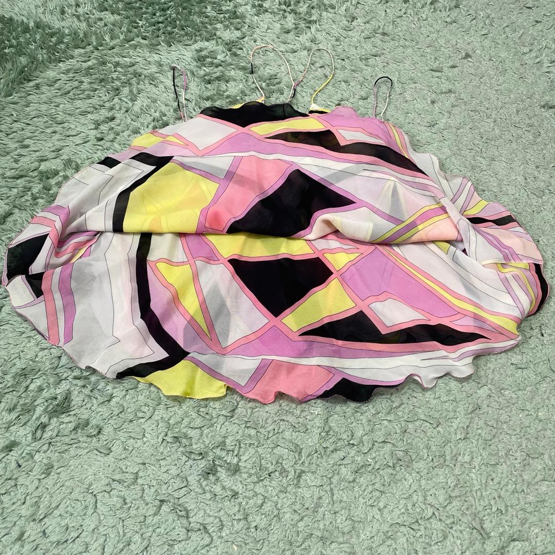 【美品】EMILIO PUCCI エミリオプッチ シルクキャミソールトップス