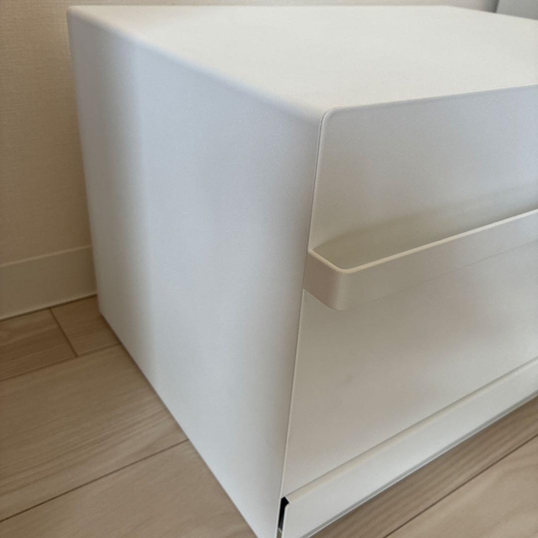 山崎実業 ブレッドケース 引き出し型2段 タワー tower ホワイト