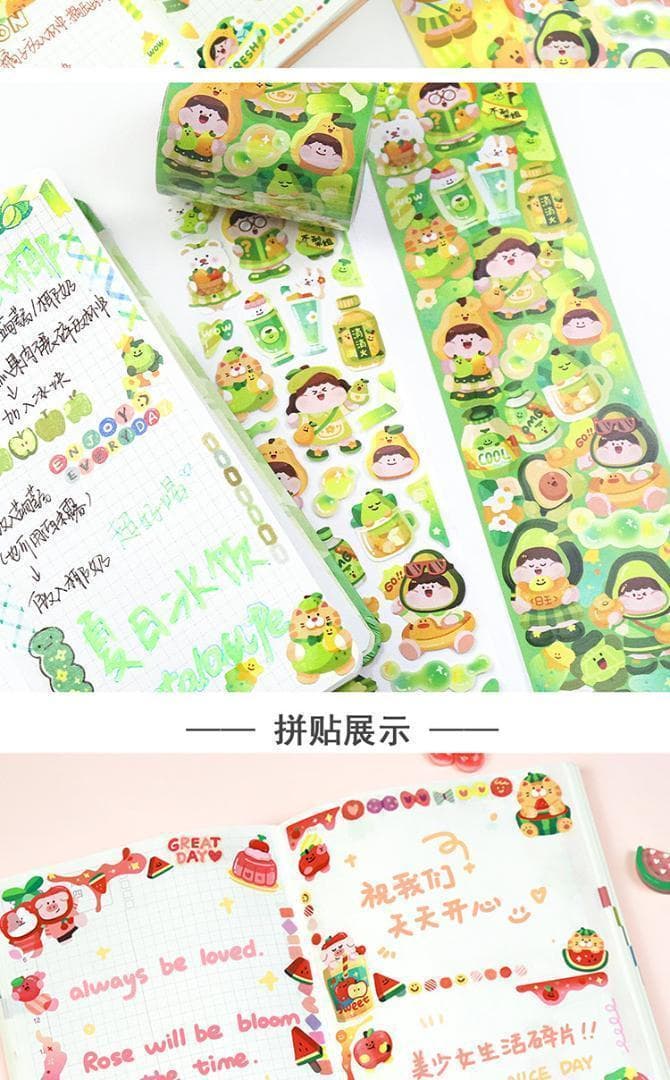 【4巻セット】Meatball 肉球新作 フルーツシリーズ 海外シール