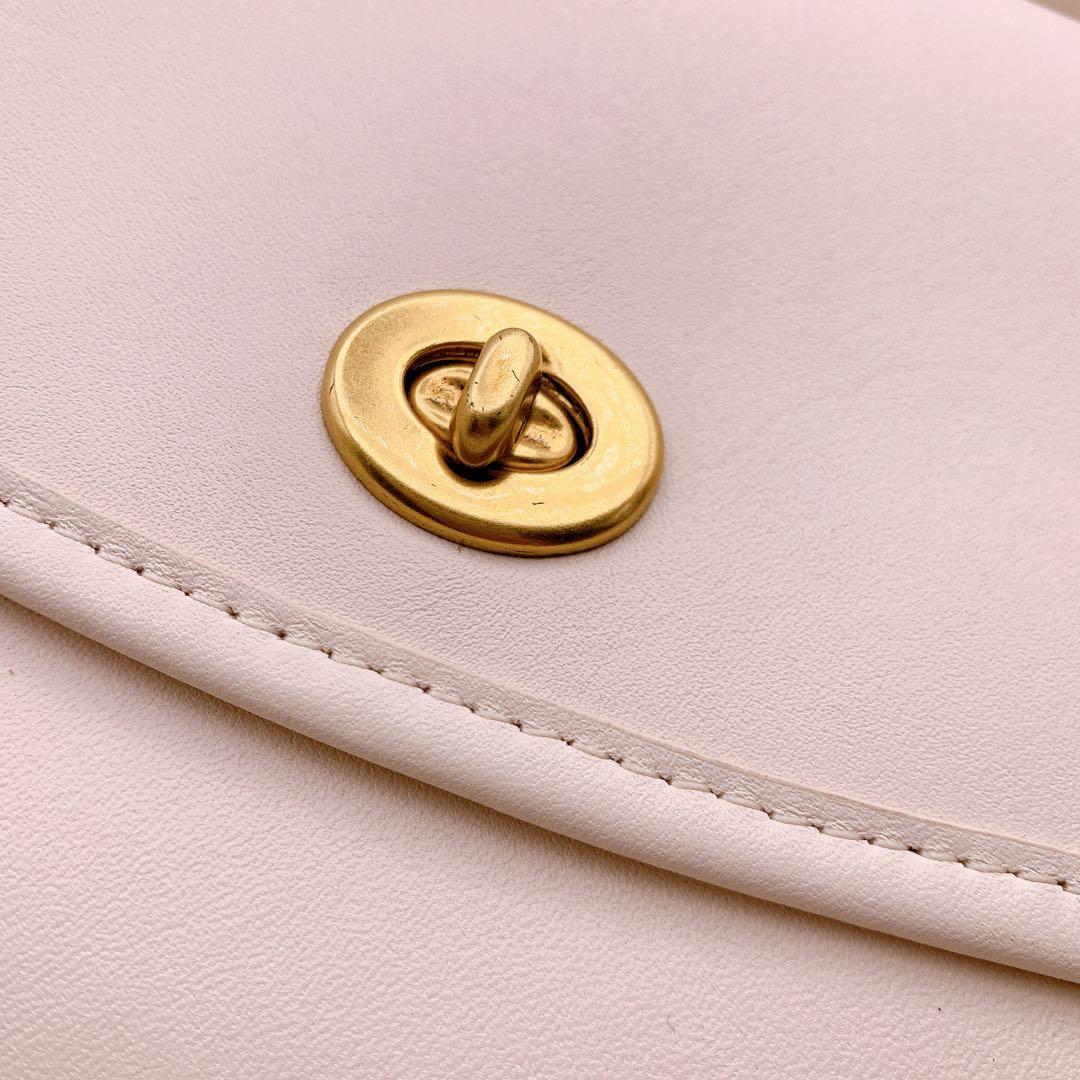 【極美品】コーチ アーカイブ復刻 ショルダーバッグ 2way 白 C3486