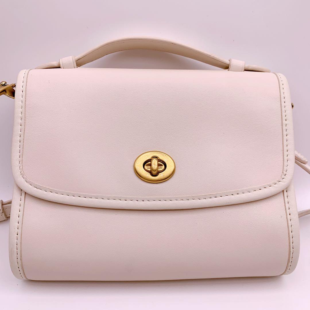 【極美品】コーチ アーカイブ復刻 ショルダーバッグ 2way 白 C3486