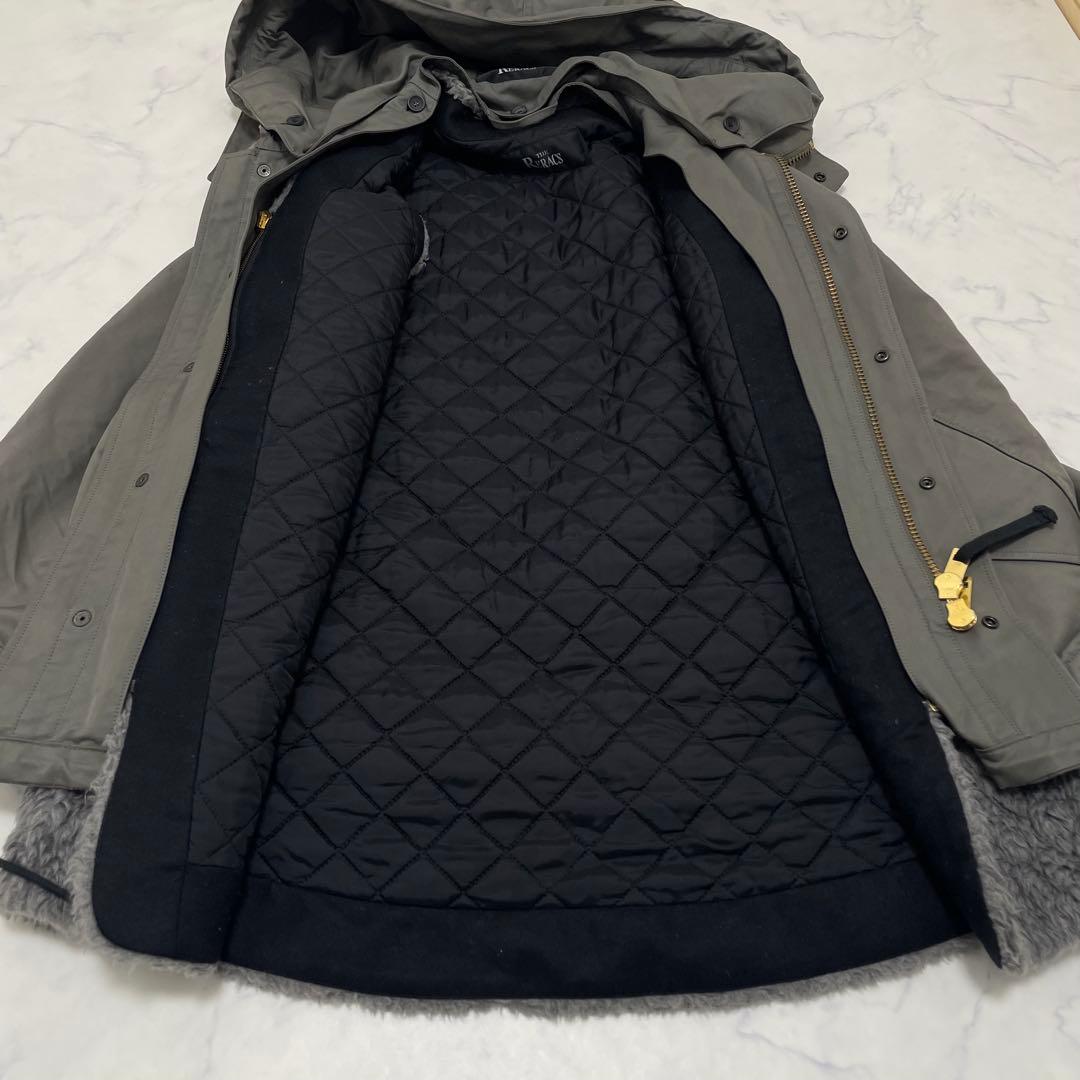 『ザ・リラクス』モッズコート ボアライナー取外し可 3way ダブルジップ