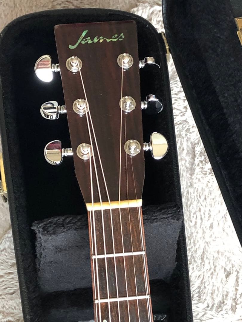 ジェームスJD600VNアコースティックギターハードケース付き