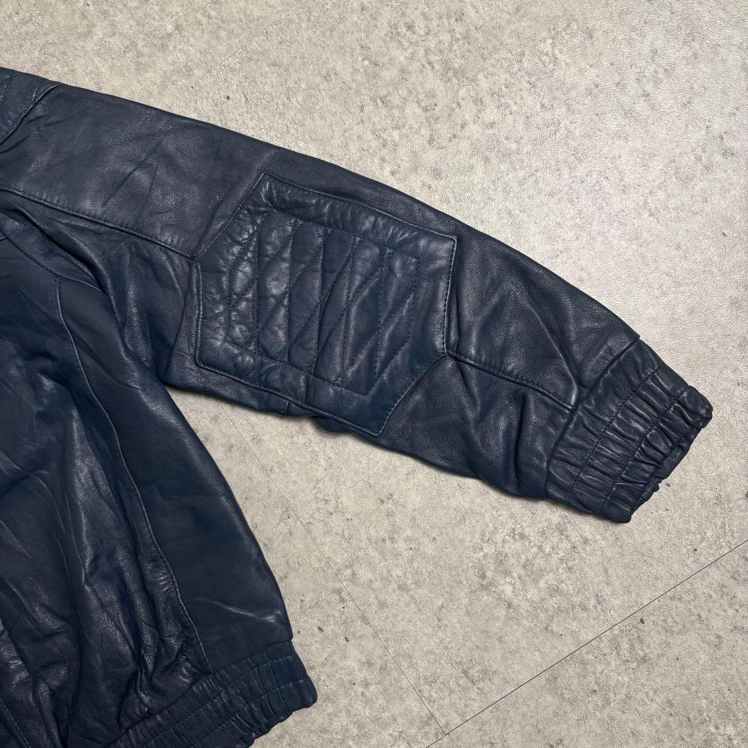 c-boystyle(vol.793【希少】レザーハーフジップストリートバイカー