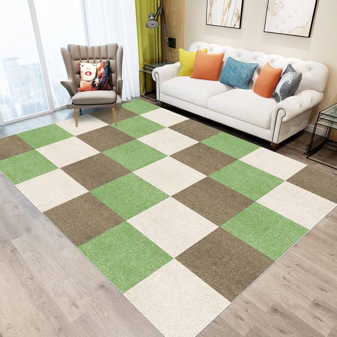 150枚【タイルカーペット】ジョイントマット タイルマット ラグ防音 床暖房対応