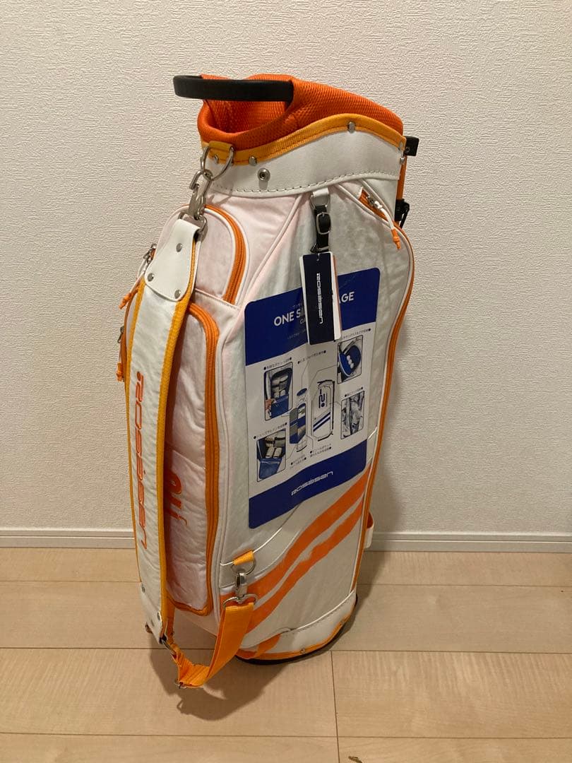 【新品タグ付】ロサーセンrosasen/ロゴ入りキャディバッグ★オレンジ♪★