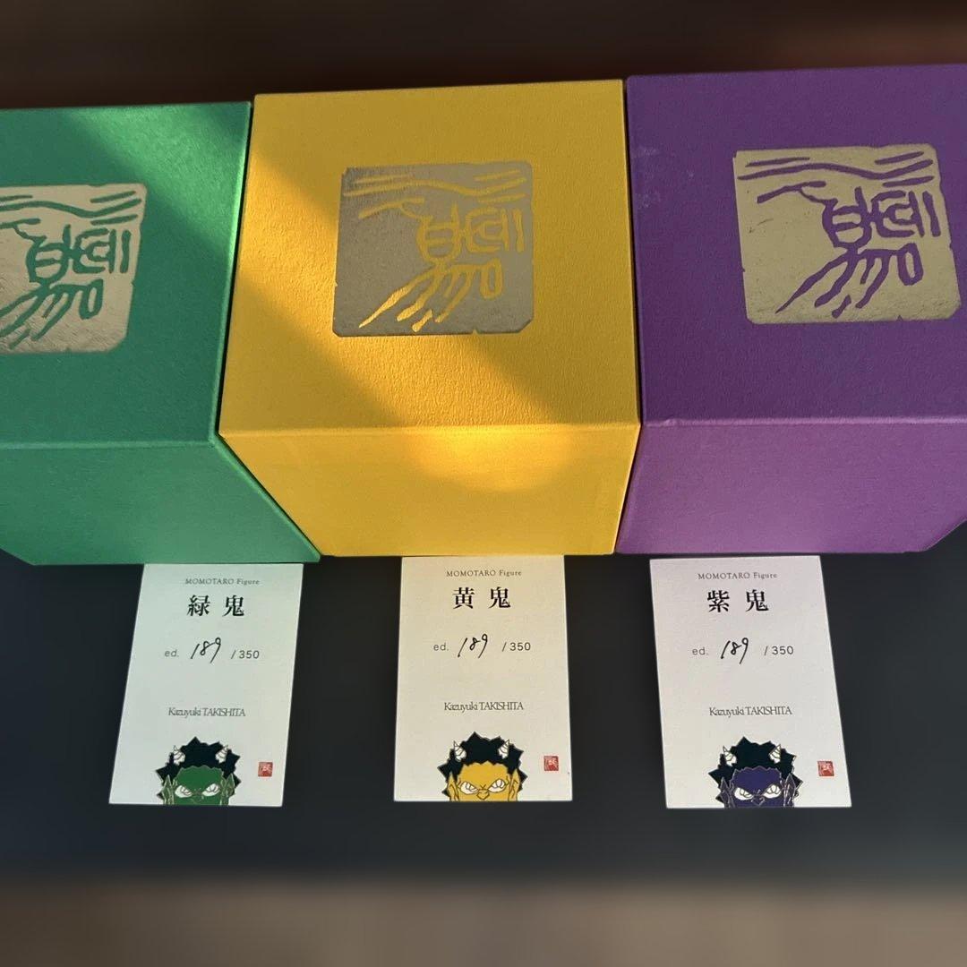瀧下和之　鬼　体育坐り3体セット