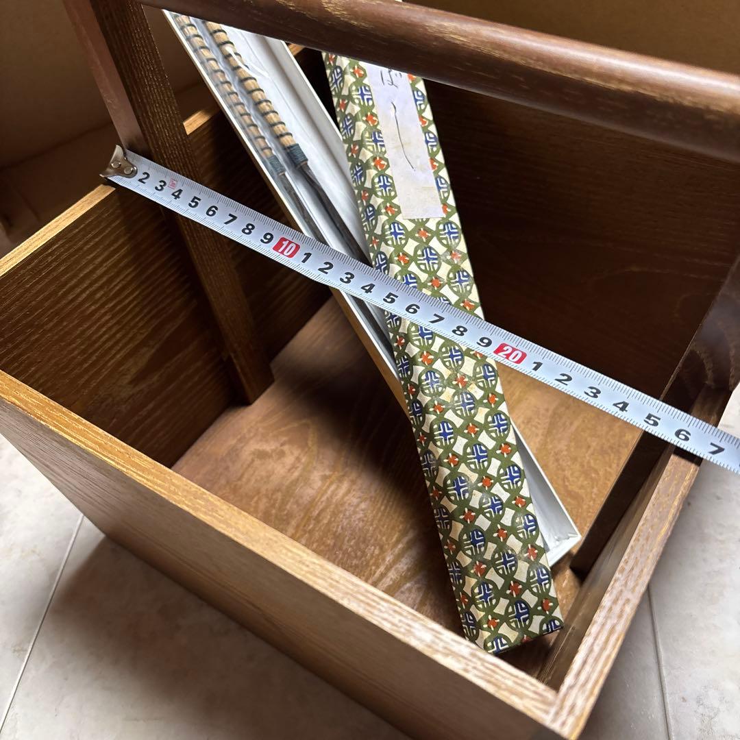 茶道具　箱炭斗　火箸セット