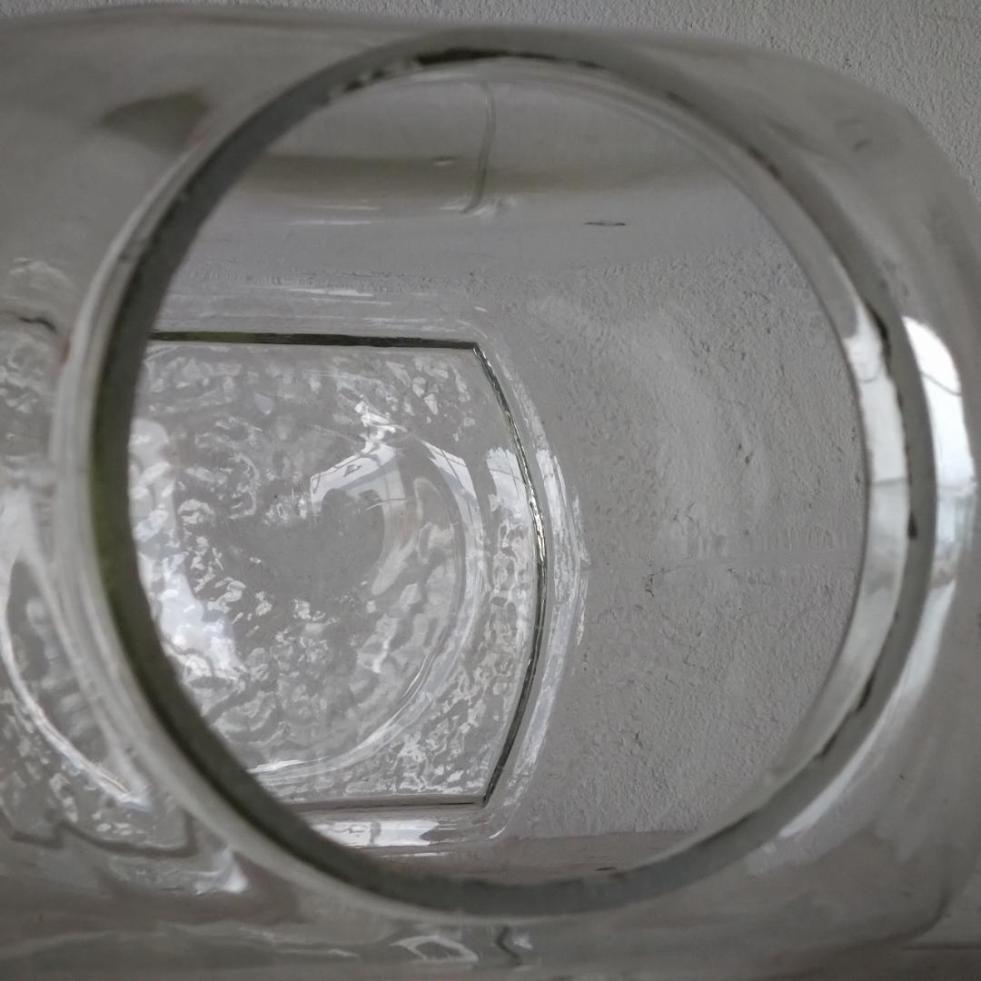 古い菓子瓶　昭和レトロ　ガラス瓶　蓋付　希少