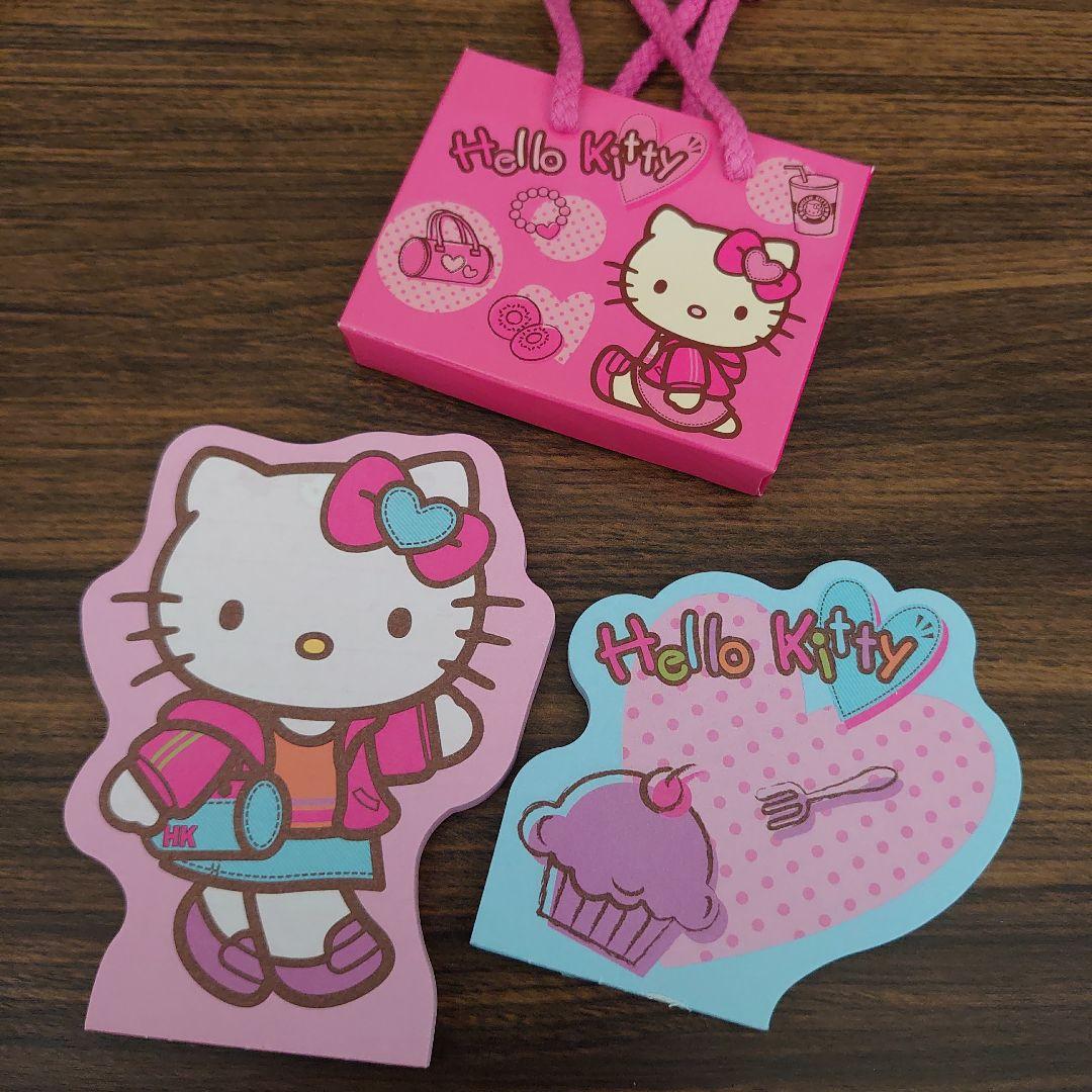 l*9様 新品‪♡海外限定ハローキティお買い物ダイカットメモ