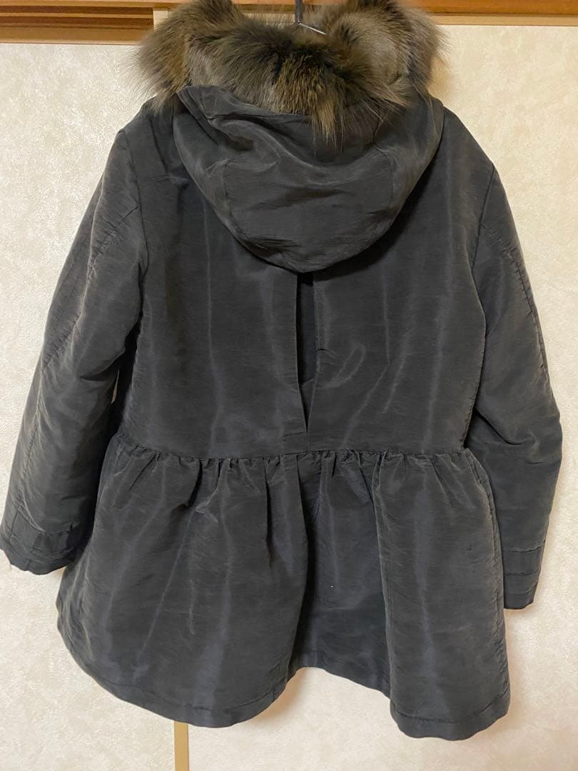 PRADA フード付きコート ファー　ポンチョ