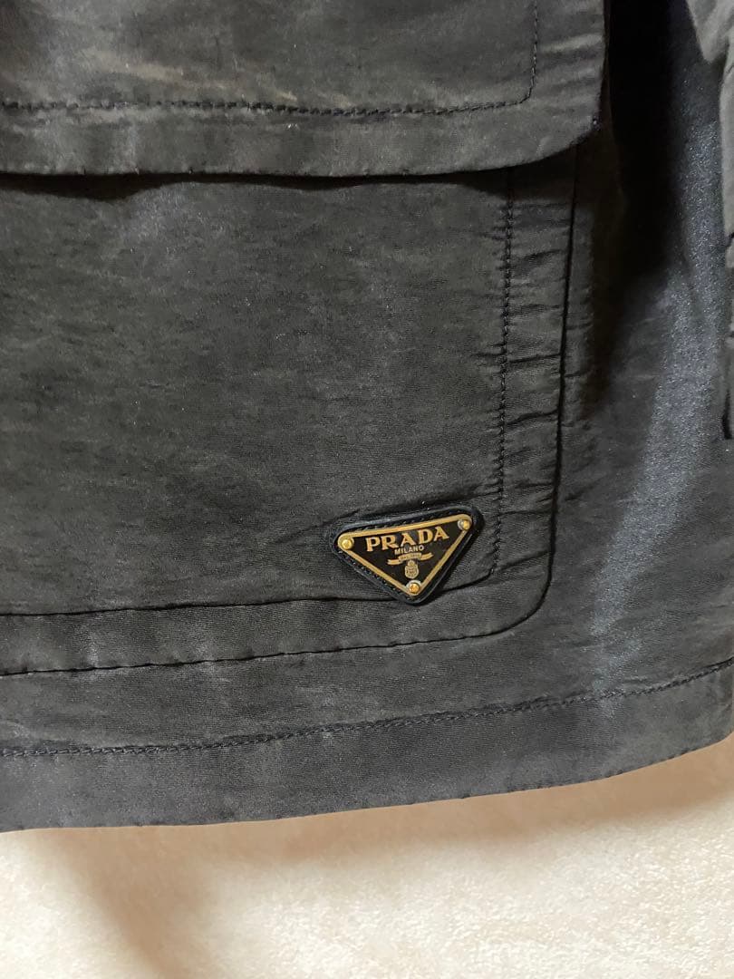 PRADA フード付きコート ファー　ポンチョ