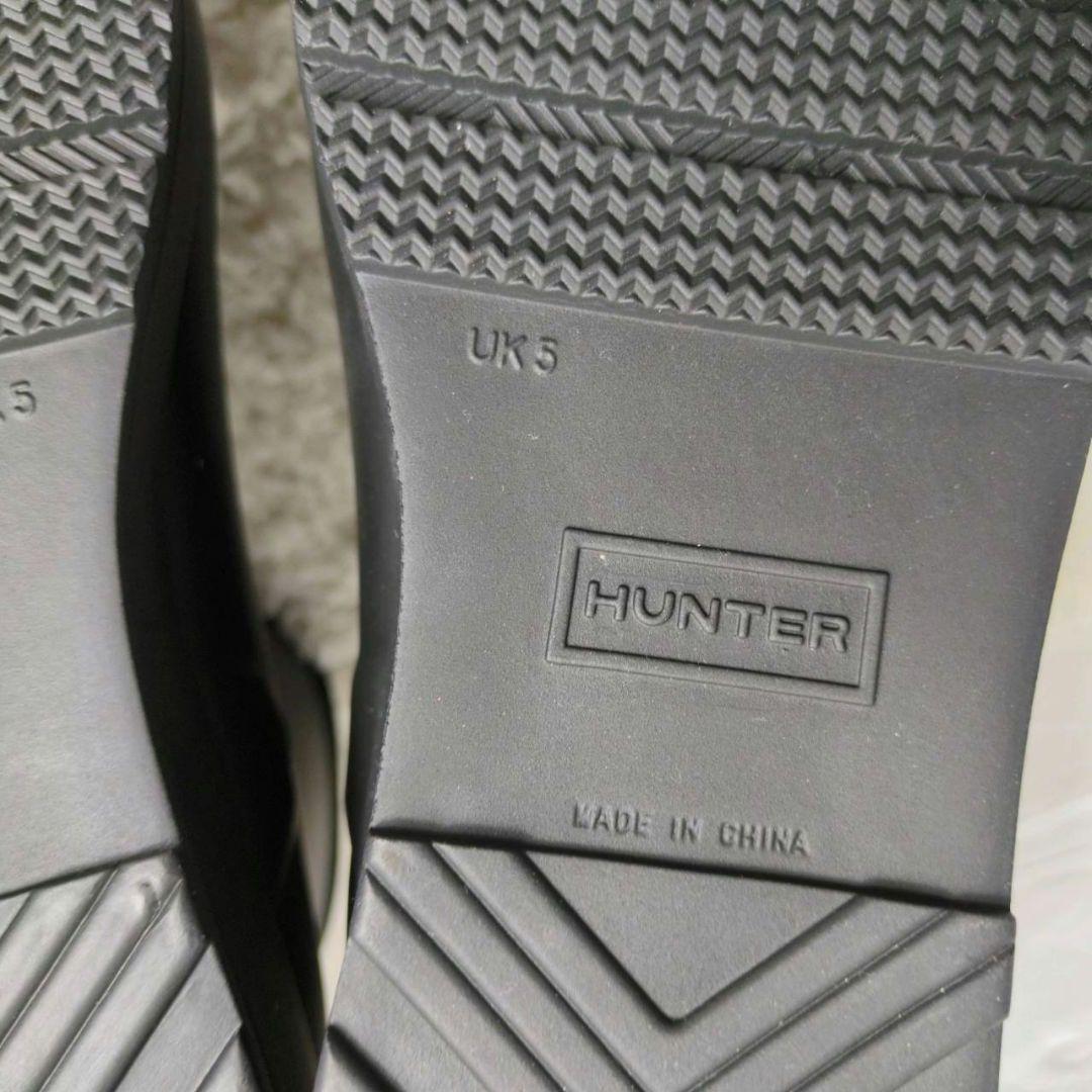 ハンター レインブーツ ショートブーツ ブラック 24㎝