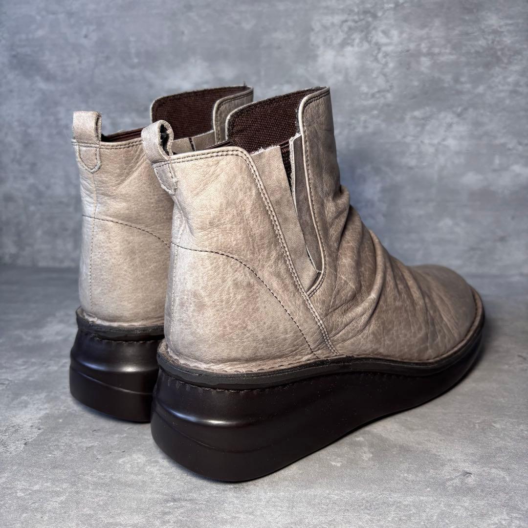 【新品】インコルジェ INCHOLJE サイドゴアブーツ　厚底　本革　幅広　23