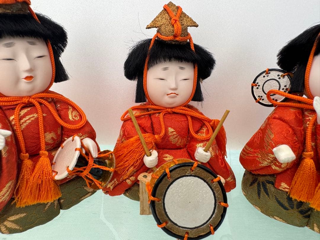 アンティーク雛人形セット (15体)