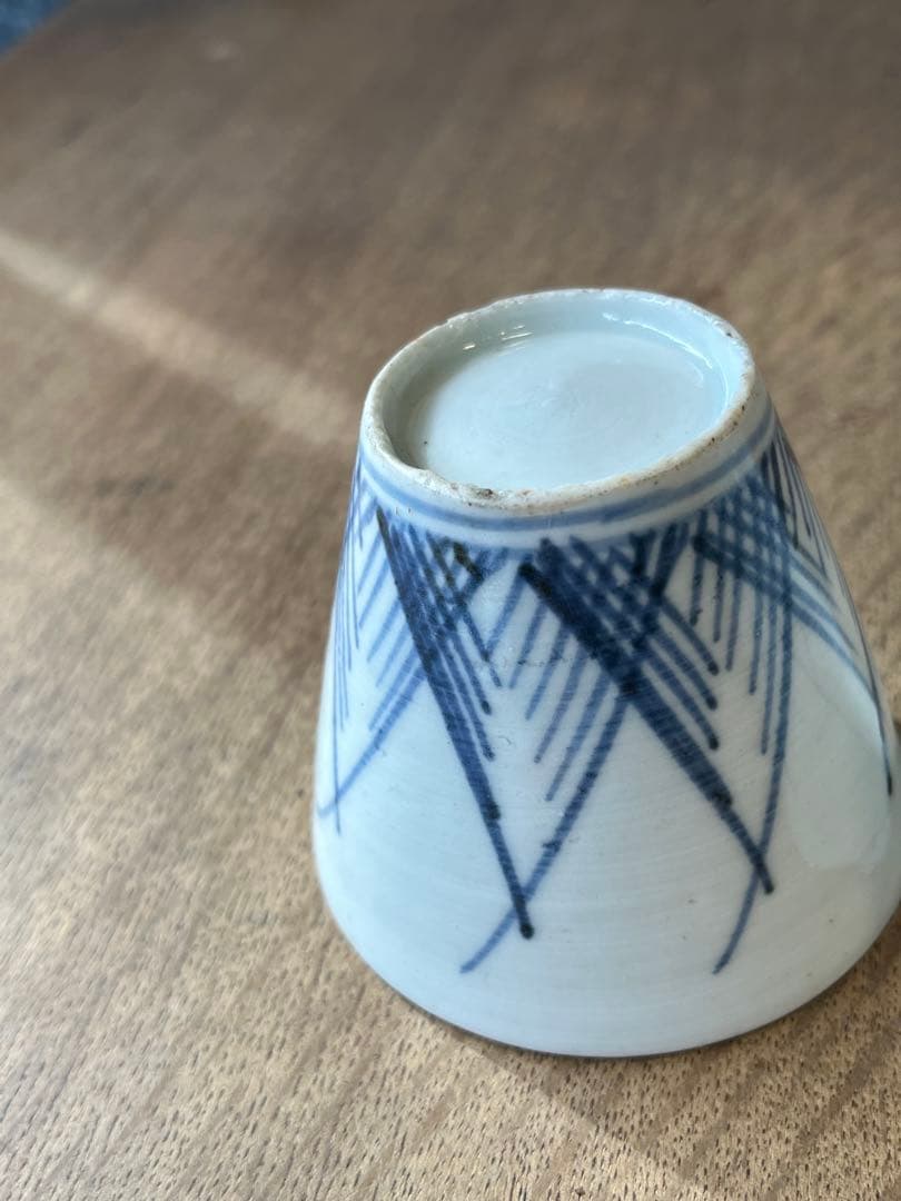 古い蕎麦猪口　そばちょこ　2個セット　湯呑み　古雑貨　アンティーク　昭和レトロ