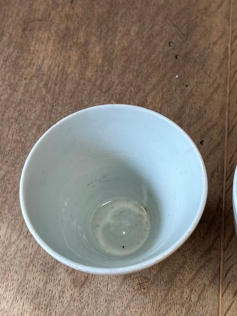 古い蕎麦猪口　そばちょこ　2個セット　湯呑み　古雑貨　アンティーク　昭和レトロ