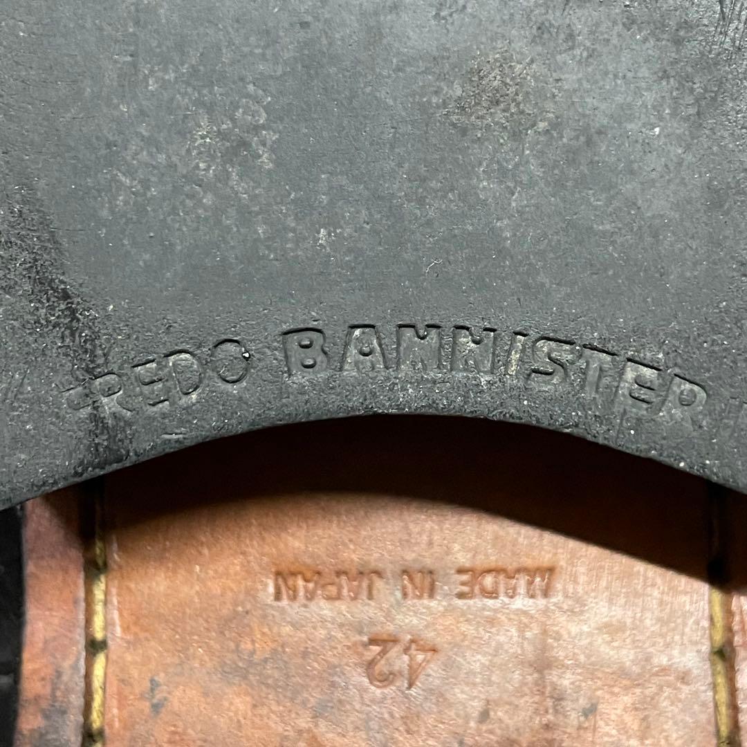 アルフレッドバニスター 42 スクエアトゥ サイドゴアブーツ 黒