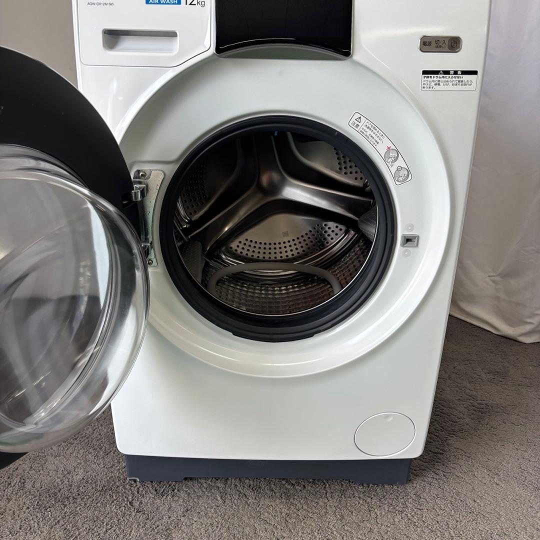 896　あーと様　AQUA　ドラム式洗濯機　12キロ　乾燥付き　中古　設置無料‼️