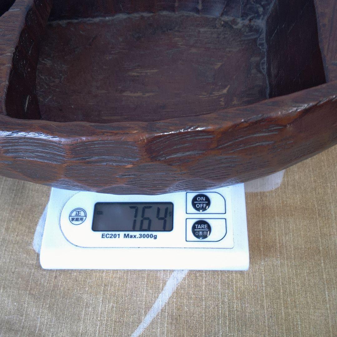 一刀彫？ 花生け？ 骨董 美術 アンティーク