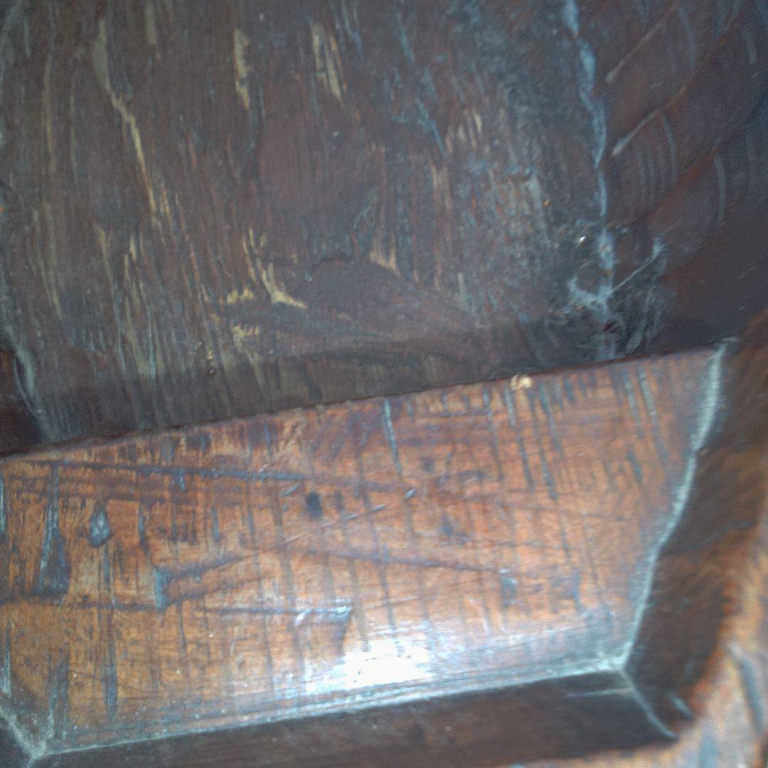 一刀彫？ 花生け？ 骨董 美術 アンティーク