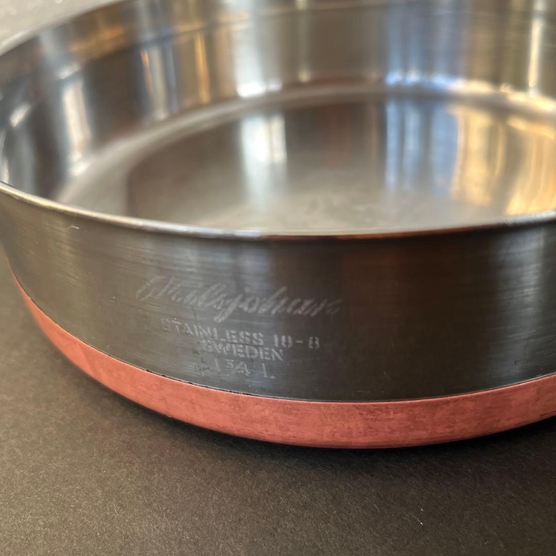 中古　蓋付きステンレスパン　NilsJohan/ニルスヨハン　片手鍋　※IH不可