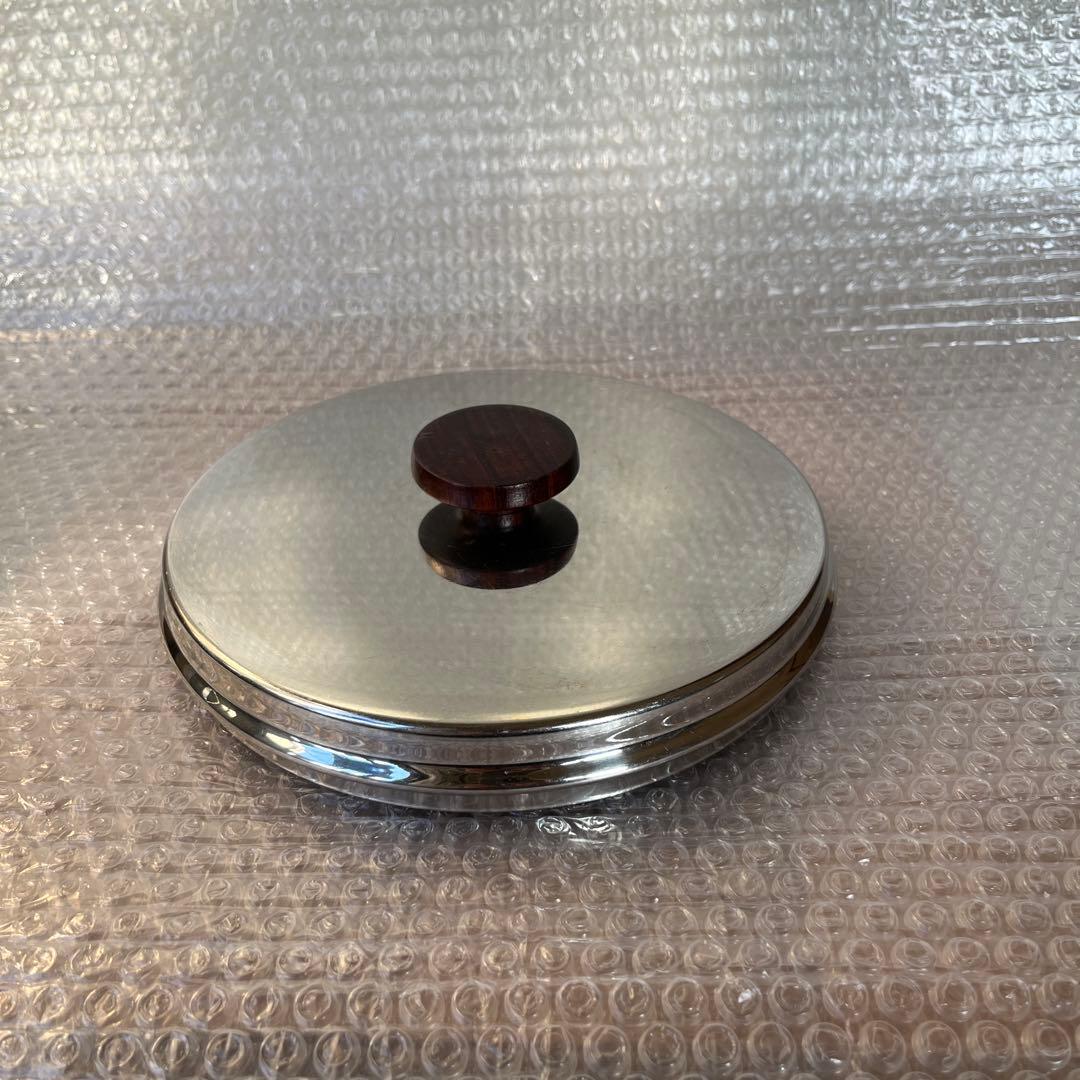 中古　蓋付きステンレスパン　NilsJohan/ニルスヨハン　片手鍋　※IH不可