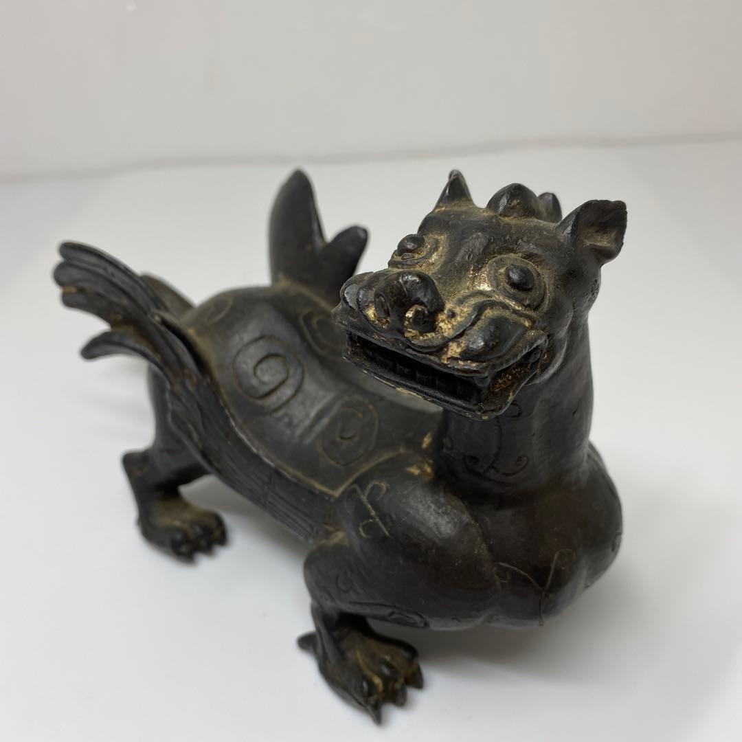 古銅　珍獣置物　831g 20.5㎝　トトオ　東さ7-0708☆2F