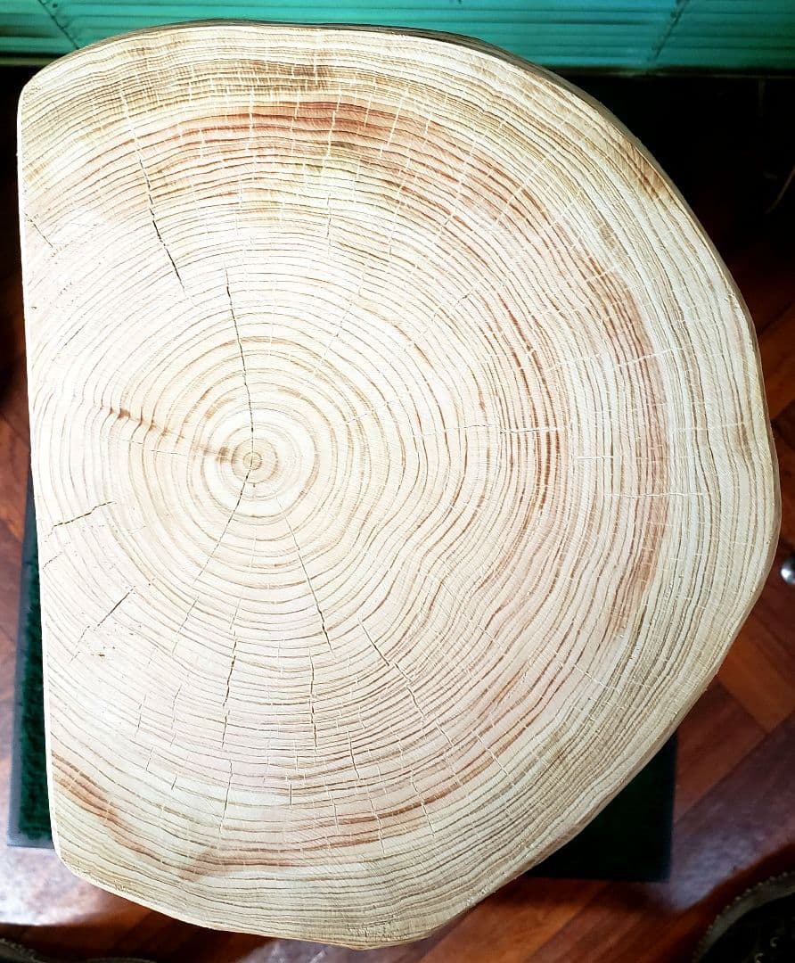 檜根元丸太オブジェ台　 78cm 12月16日まで金額