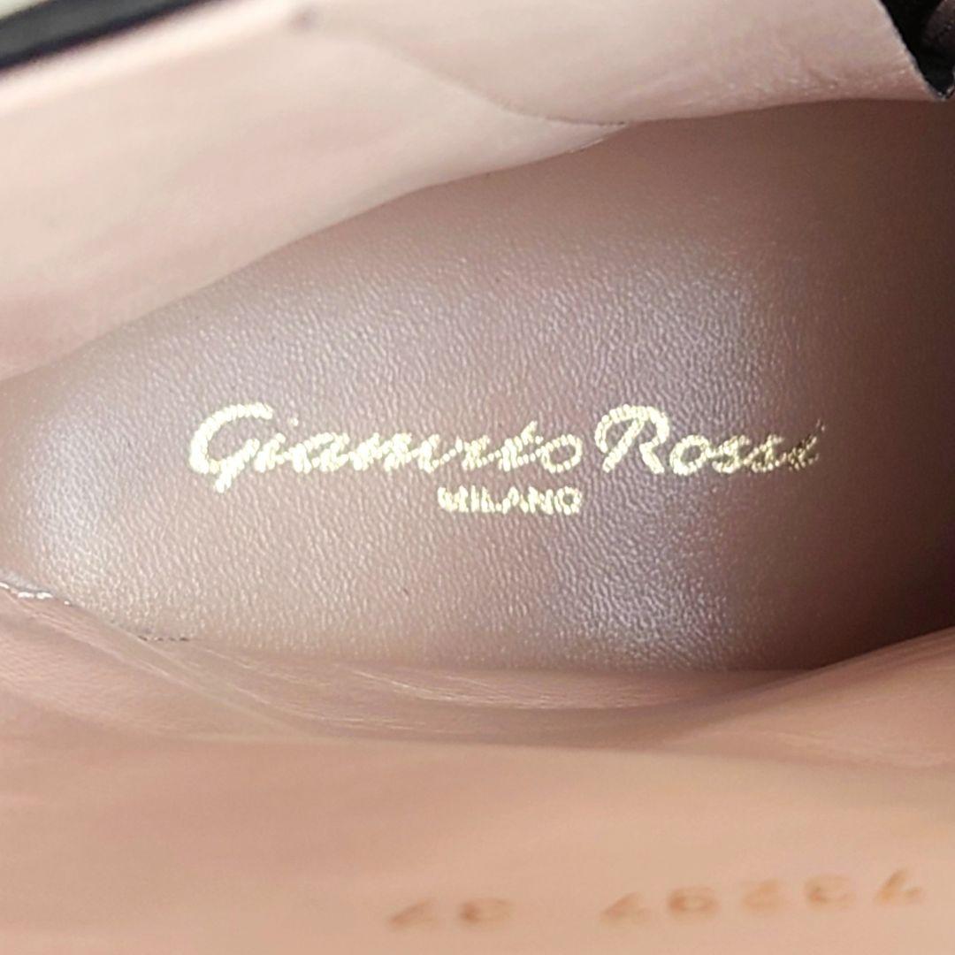 未使用 ジャンヴィトロッシ サイドジップ レザー ブーツ セルジオロッシ