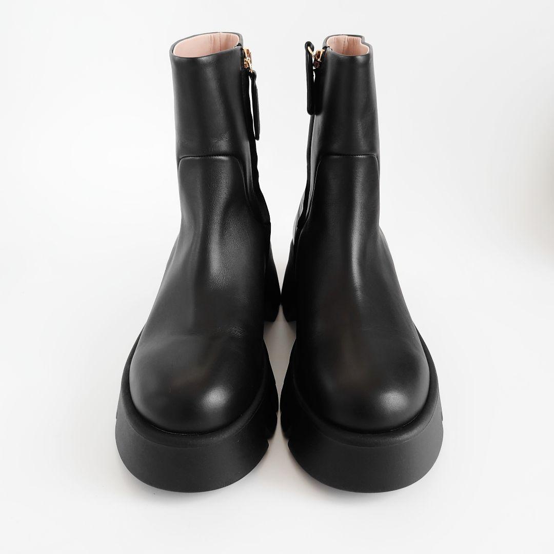 未使用 ジャンヴィトロッシ サイドジップ レザー ブーツ セルジオロッシ